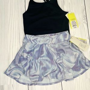 All in Motion Skorts in Black and Gray